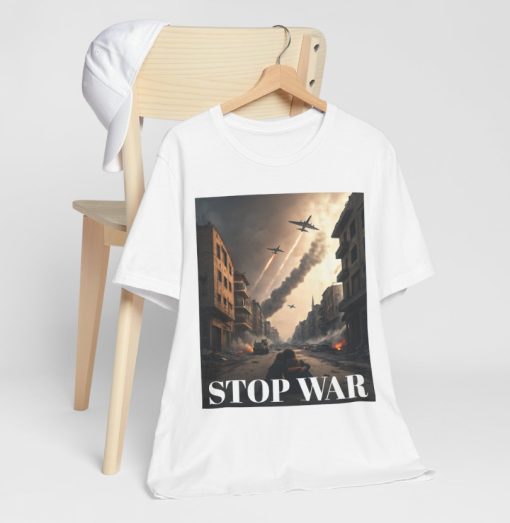 Özel Tasarım Baskılı T-Shirt | STOP WAR